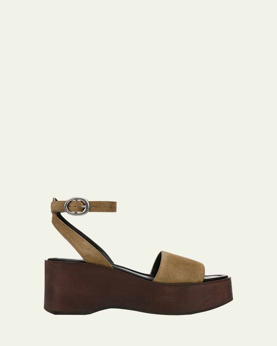 Phillipa Leather Clog Platform Sandals